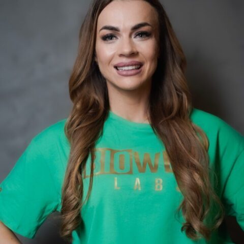Crop top damski zielony